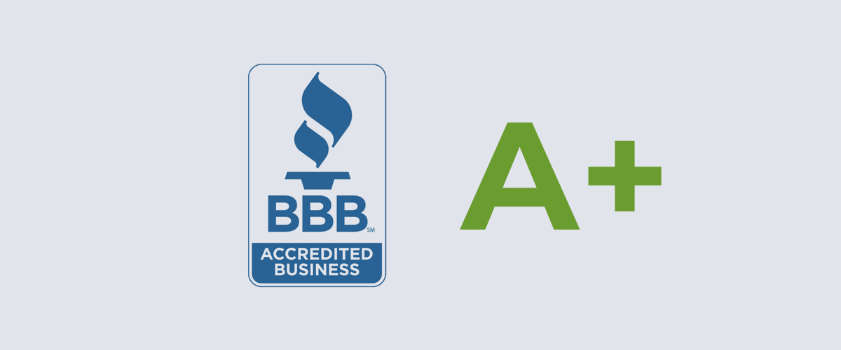 A+ Rated Business with the BBB